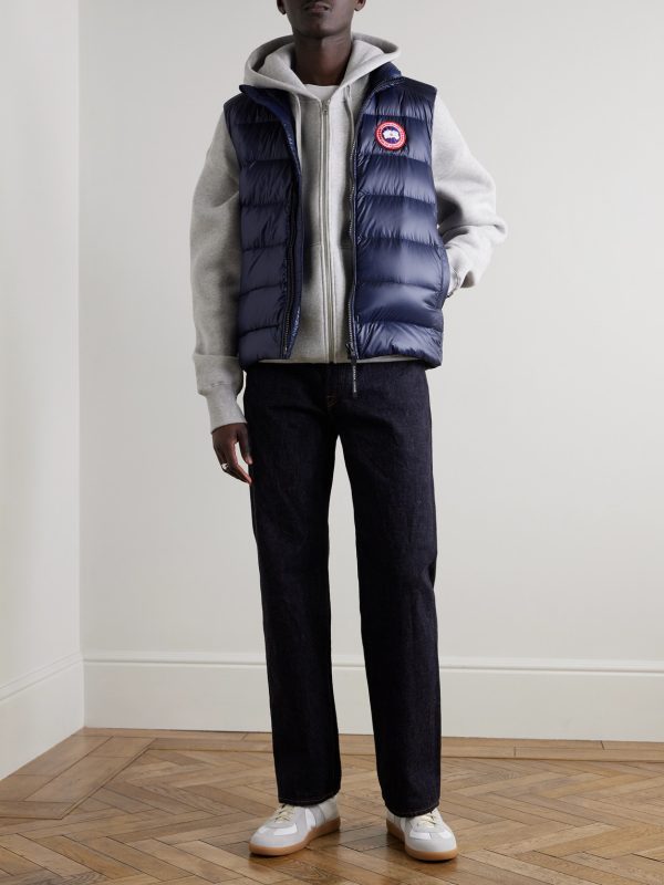 Crofton Slim-Fit Quilted Recycled Nylon-Ripstop Down Gilet - OU