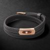 My Move Gold, Leather and Diamond Bracelet My Move Gold, Leather and Diamond Bracelet