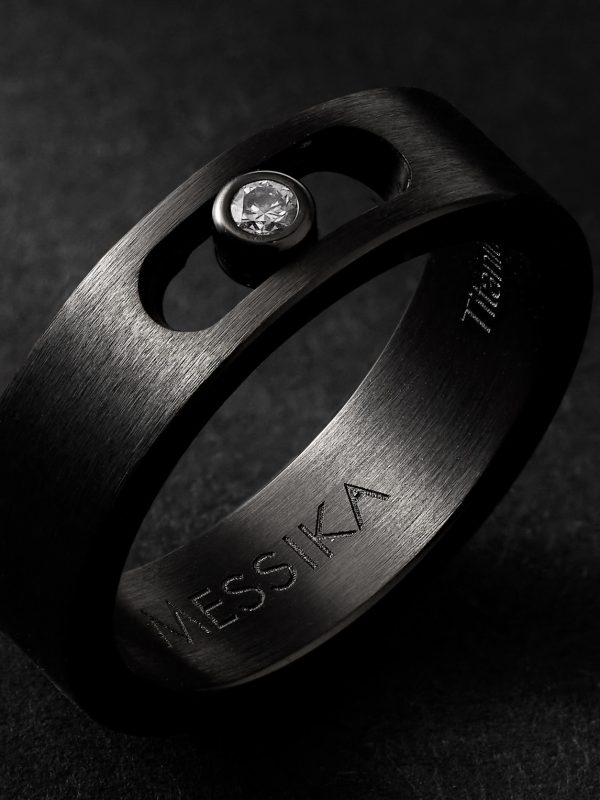 Move PM Graphite Titanium Diamond Ring - CU