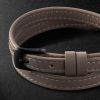 My Move Titanium, Leather and Diamond Bracelet - BK