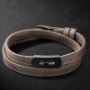 My Move Titanium, Leather and Diamond Bracelet