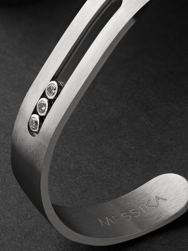 Move Titanium Diamond Cuff - CU Move Titanium Diamond Cuff - CU