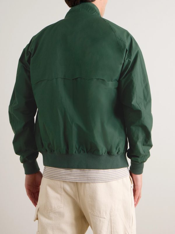 G9 Cotton-Blend Harrington Jacket - BK G9 Cotton-Blend Harrington Jacket - BK