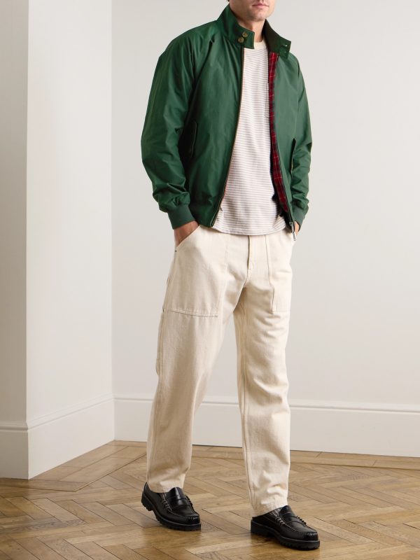 G9 Cotton-Blend Harrington Jacket - OU G9 Cotton-Blend Harrington Jacket - OU