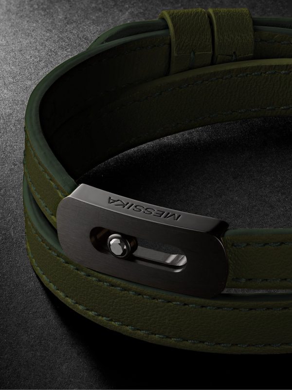 My Move DLC-Coated, Diamond and Leather Bracelet - CU My Move DLC-Coated, Diamond and Leather Bracelet - CU