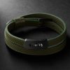 My Move DLC-Coated, Diamond and Leather Bracelet My Move DLC-Coated, Diamond and Leather Bracelet