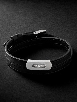 My Move White Gold, Diamond and Leather Bracelet My Move White Gold, Diamond and Leather Bracelet