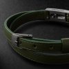 My Move Graphite Titanium, Diamond and Leather Bracelet - BK My Move Graphite Titanium, Diamond and Leather Bracelet - BK