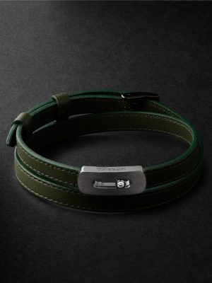 My Move Graphite Titanium, Diamond and Leather Bracelet My Move Graphite Titanium, Diamond and Leather Bracelet