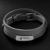 My Move White Gold, Diamond and Leather Bracelet