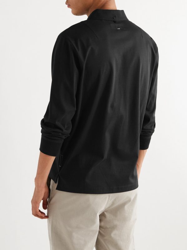 Logo-Embroidered Cotton Polo Shirt - BK Logo-Embroidered Cotton Polo Shirt - BK