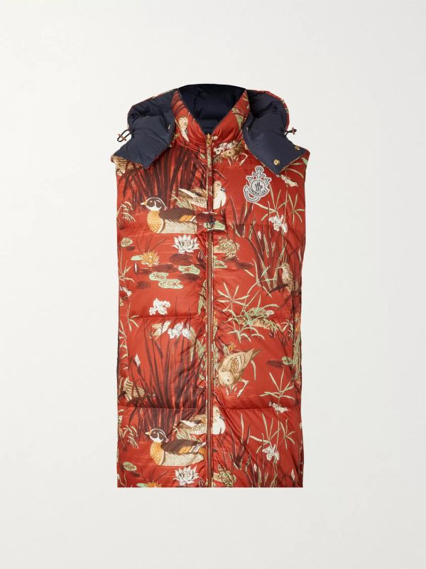 1 Moncler JW Anderson Battersea Reversible Logo-Appliquéd Printed Cotton Gilet 1 Moncler JW Anderson Battersea Reversible Logo-Appliquéd Printed Cotton Gilet