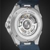 Dual Time Automatic 42mm Stainless Steel and Rubber Watch, Ref. No. 243-20-3/43 - BK Dual Time Automatic 42mm Stainless Steel and Rubber Watch, Ref. No. 243-20-3/43 - BK