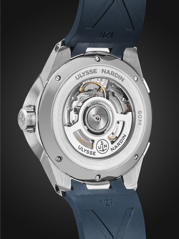 Dual Time Automatic 42mm Stainless Steel and Rubber Watch, Ref. No. 243-20-3/43 - BK Dual Time Automatic 42mm Stainless Steel and Rubber Watch, Ref. No. 243-20-3/43 - BK