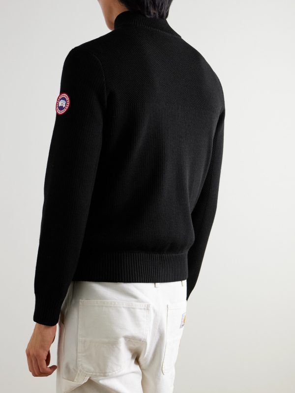 HyBridge Slim-Fit Quilted Down Shell and Merino Wool Jacket - BK HyBridge Slim-Fit Quilted Down Shell and Merino Wool Jacket - BK