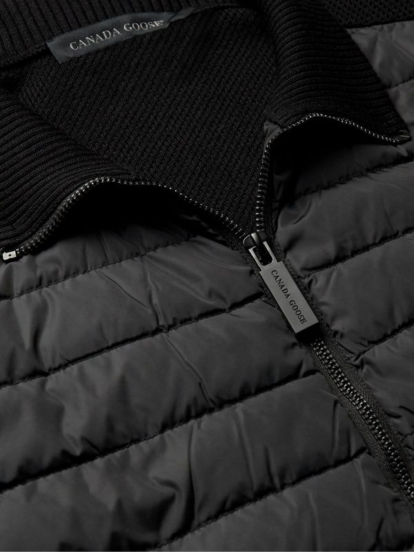 HyBridge Slim-Fit Quilted Down Shell and Merino Wool Jacket - CU HyBridge Slim-Fit Quilted Down Shell and Merino Wool Jacket - CU