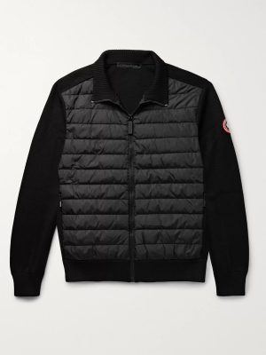 HyBridge Slim-Fit Quilted Down Shell and Merino Wool Jacket HyBridge Slim-Fit Quilted Down Shell and Merino Wool Jacket