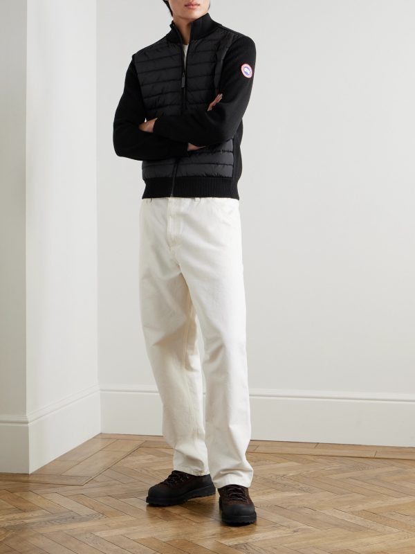 HyBridge Slim-Fit Quilted Down Shell and Merino Wool Jacket - OU HyBridge Slim-Fit Quilted Down Shell and Merino Wool Jacket - OU