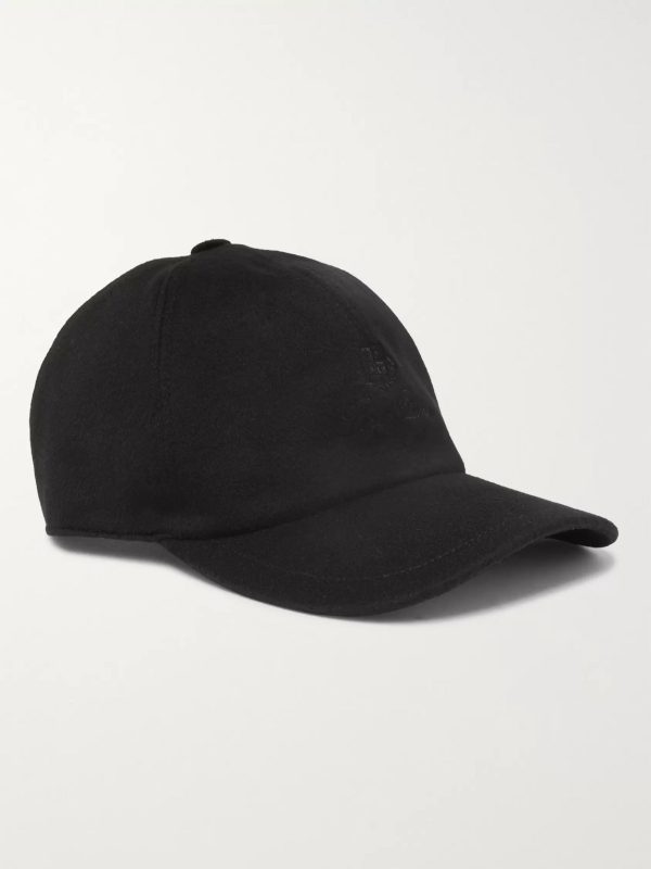 Logo-Embroidered Storm System Cashmere Baseball Cap Logo-Embroidered Storm System Cashmere Baseball Cap
