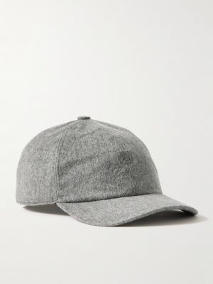 Logo-Embroidered Storm System Baby Cashmere Baseball Cap Logo-Embroidered Storm System Baby Cashmere Baseball Cap