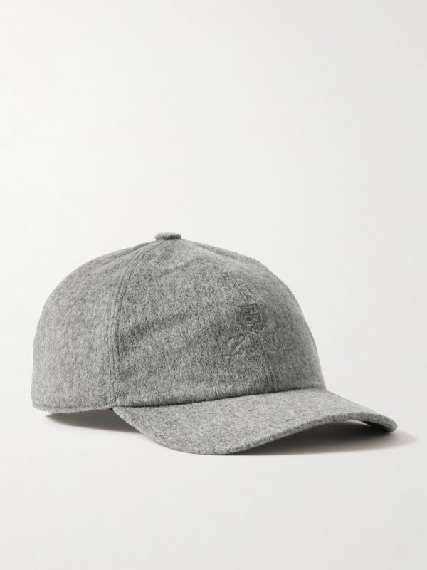 Logo-Embroidered Storm System Baby Cashmere Baseball Cap Logo-Embroidered Storm System Baby Cashmere Baseball Cap