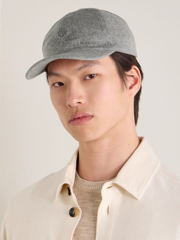 Logo-Embroidered Storm System Baby Cashmere Baseball Cap - OU Logo-Embroidered Storm System Baby Cashmere Baseball Cap - OU
