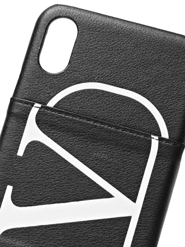 Valentino Garavani Full-Grain Leather iPhone XS Case - CU Valentino Garavani Full-Grain Leather iPhone XS Case - CU