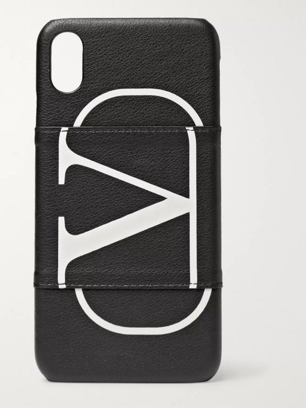 Valentino Garavani Full-Grain Leather iPhone XS Case Valentino Garavani Full-Grain Leather iPhone XS Case