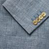 Dusty-Blue Kei Slim-Fit Mélange Linen and Silk-Blend Suit Jacket - CU