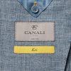 Dusty-Blue Kei Slim-Fit Mélange Linen and Silk-Blend Suit Jacket - E2