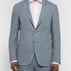 Dusty-Blue Kei Slim-Fit Mélange Linen and Silk-Blend Suit Jacket - FR