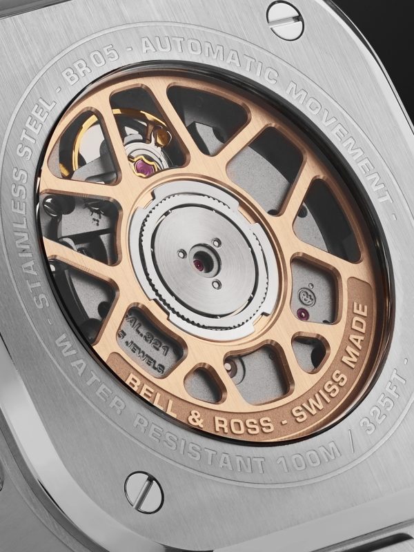 BR 05 Black Steel and Gold Automatic 40mm 18-Karat Rose Gold and Steel Watch, Ref. No. BR05A-BL-STPG/SSG - E1