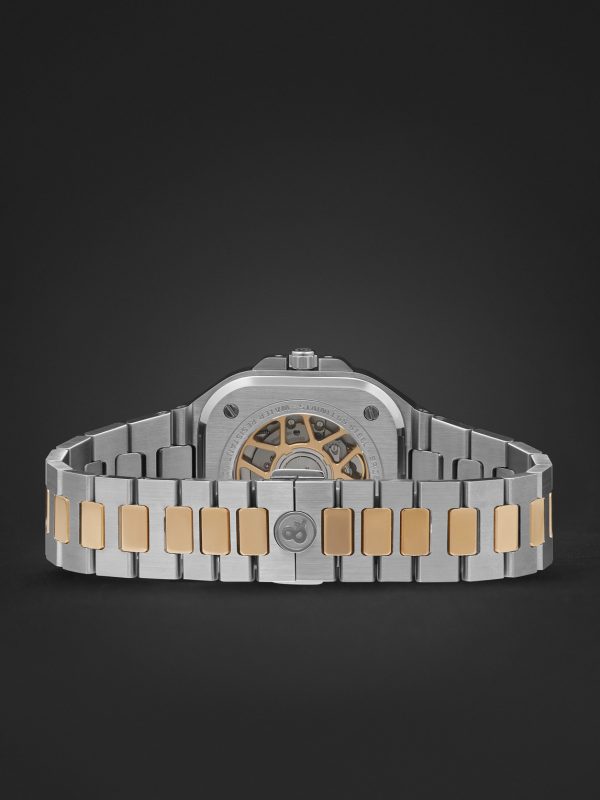 BR 05 Black Steel and Gold Automatic 40mm 18-Karat Rose Gold and Steel Watch, Ref. No. BR05A-BL-STPG/SSG - E2