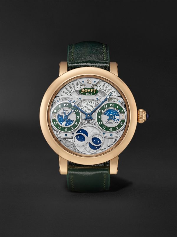 Récital 27 Limited Edition Hand-Wound 46mm 18-Karat Red Gold and Leather Watch, Ref. No. R270007