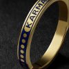 Karma 18-Karat Gold and Enamel Ring - CU Karma 18-Karat Gold and Enamel Ring - CU