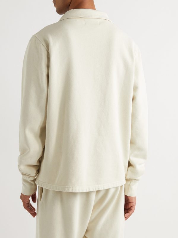 Yacht Heavyweight Structured-Fleece Cotton-Jersey Half-Zip Sweatshirt - BK Yacht Heavyweight Structured-Fleece Cotton-Jersey Half-Zip Sweatshirt - BK