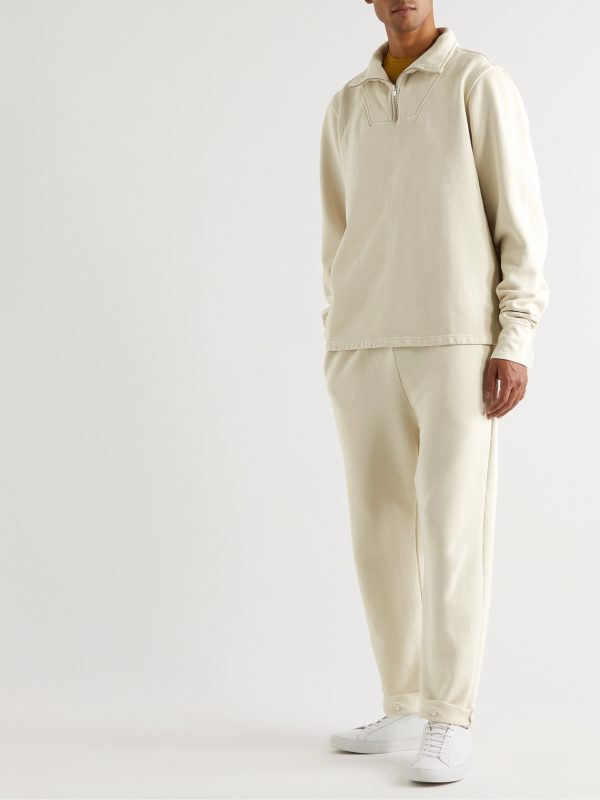 Yacht Heavyweight Structured-Fleece Cotton-Jersey Half-Zip Sweatshirt - OU Yacht Heavyweight Structured-Fleece Cotton-Jersey Half-Zip Sweatshirt - OU