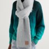 Logo-Appliquéd Fringed Mohair-Blend Scarf - FR