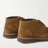 Andrew Split-Toe Shearling-Lined Suede Chukka Boots - BK