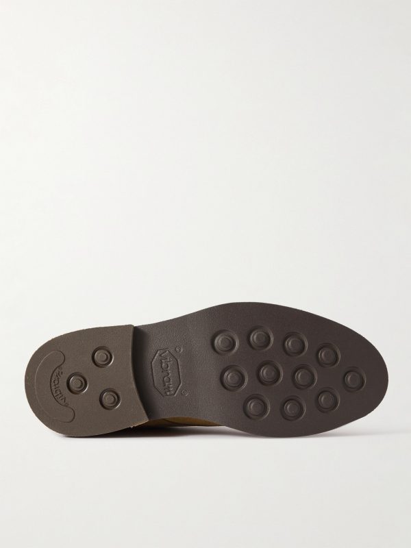 Andrew Split-Toe Shearling-Lined Suede Chukka Boots - E2