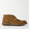 Andrew Split-Toe Shearling-Lined Suede Chukka Boots
