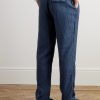 Pacha Wide-Leg Linen Drawstring Trousers - BK Pacha Wide-Leg Linen Drawstring Trousers - BK