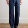 Pacha Wide-Leg Linen Drawstring Trousers - FR Pacha Wide-Leg Linen Drawstring Trousers - FR
