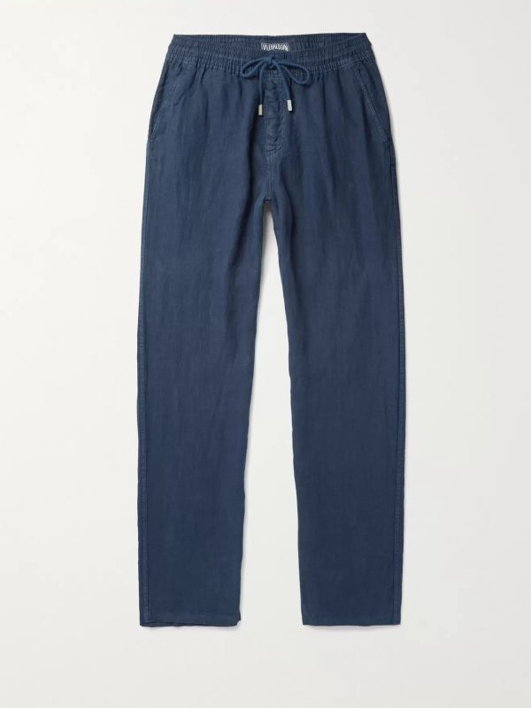 Pacha Wide-Leg Linen Drawstring Trousers Pacha Wide-Leg Linen Drawstring Trousers