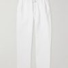 Pacha Wide-Leg Linen Drawstring Trousers Pacha Wide-Leg Linen Drawstring Trousers