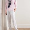 Pacha Wide-Leg Linen Drawstring Trousers - OU Pacha Wide-Leg Linen Drawstring Trousers - OU
