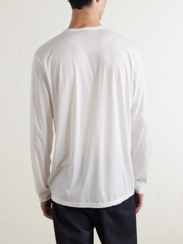 Lotus Slim-Fit Cotton-Jersey T-Shirt - BK Lotus Slim-Fit Cotton-Jersey T-Shirt - BK