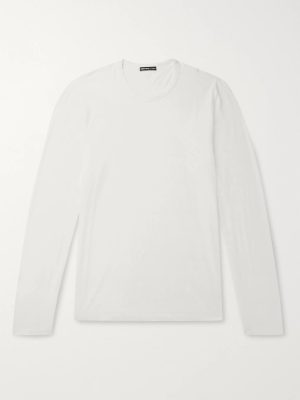 Lotus Slim-Fit Cotton-Jersey T-Shirt Lotus Slim-Fit Cotton-Jersey T-Shirt