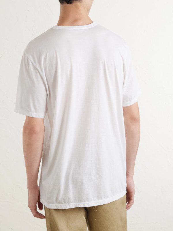 Luxe Lotus Slim-Fit Cotton-Jersey T-Shirt - BK Luxe Lotus Slim-Fit Cotton-Jersey T-Shirt - BK
