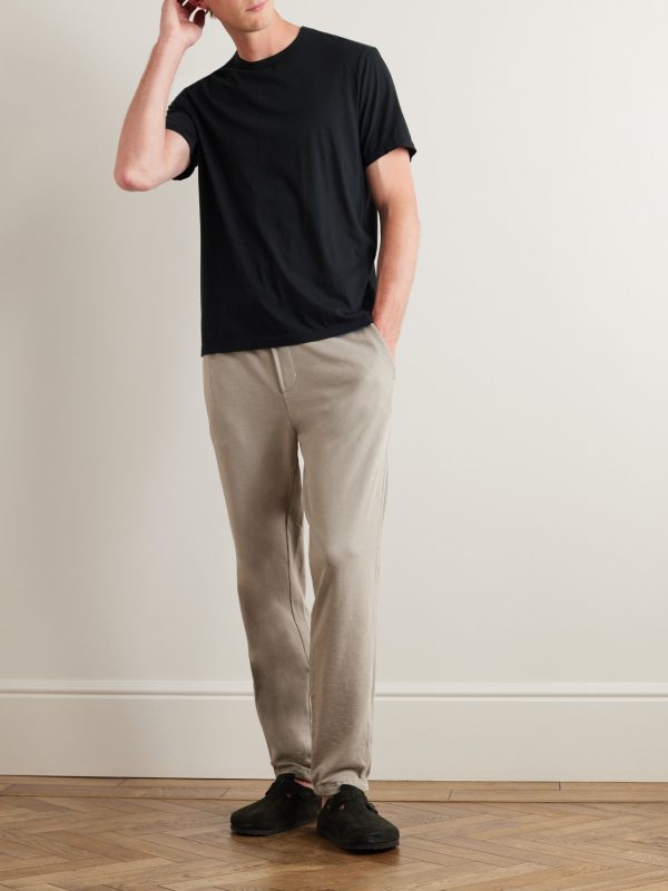 Luxe Lotus Slim-Fit Cotton-Jersey T-Shirt - OU Luxe Lotus Slim-Fit Cotton-Jersey T-Shirt - OU